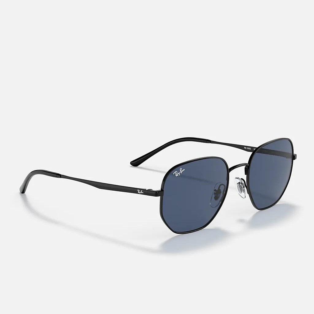 Kính Ray-Ban Rb3682 Đen Xanh Dương Đậm