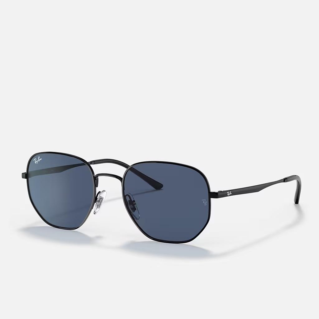 Kính Ray-Ban Rb3682 Đen Xanh Dương Đậm