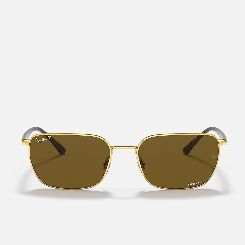 Kính Ray-Ban Rb3684Ch Chromance Vàng Nâu