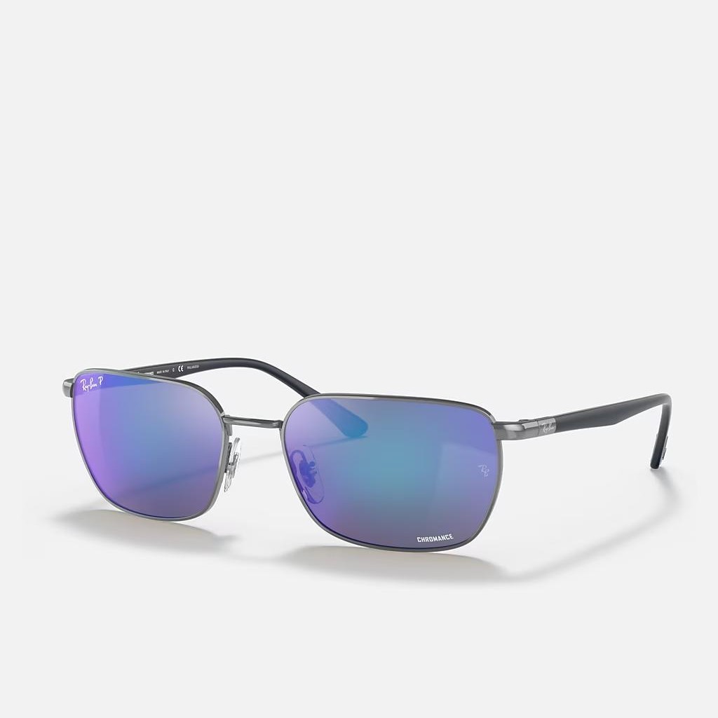 Kính Ray-Ban Rb3684Ch Chromance Xám Xanh Dương