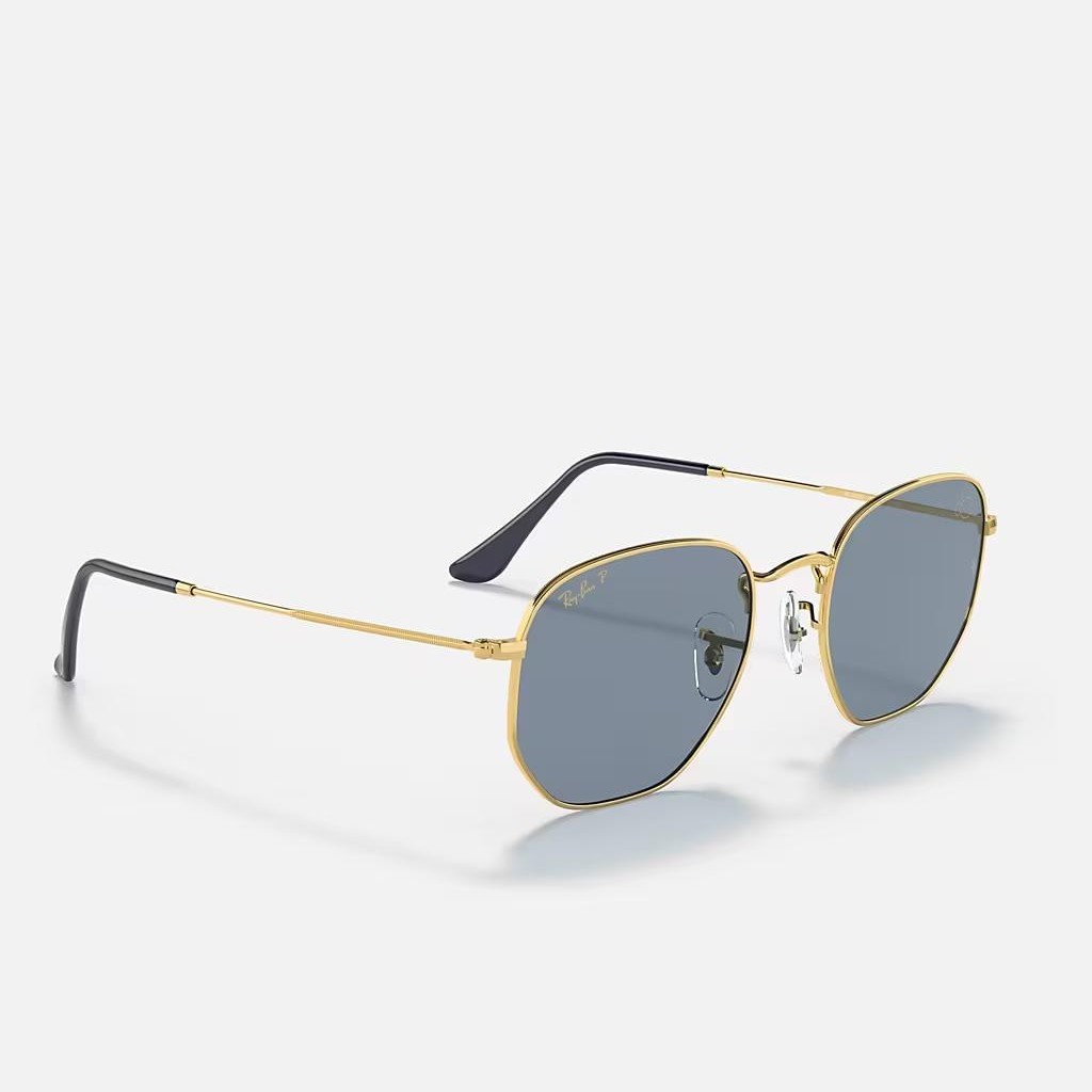 Kính Ray-Ban Hexagonal Mickey Wdm50 Vàng Xanh Dương Xám