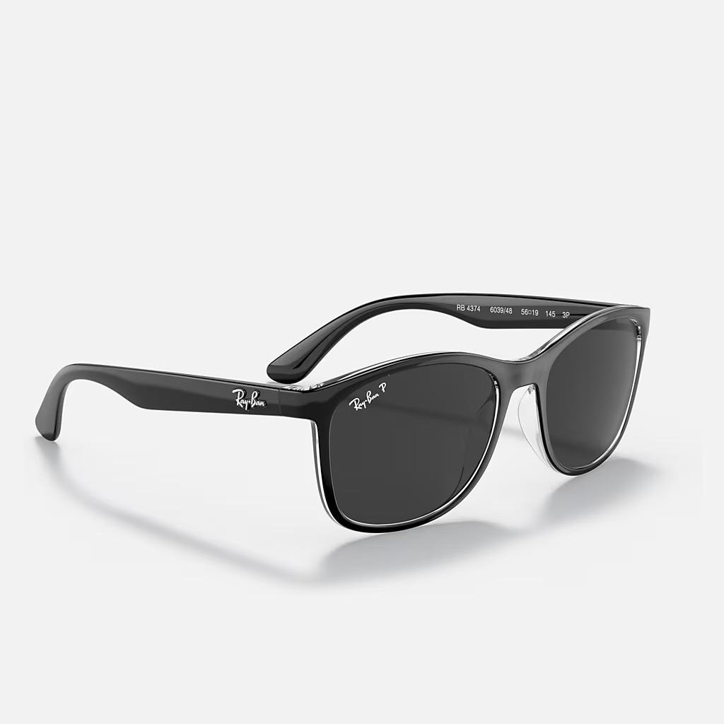 Kính Ray-Ban Rb4374 Polarized Đen Xám Đậm