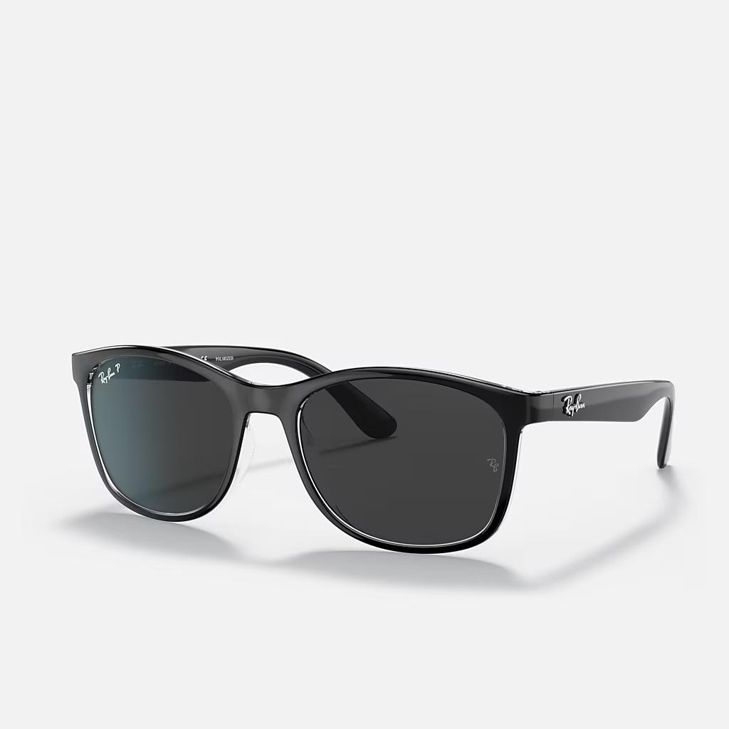 Kính Ray-Ban Rb4374 Polarized Đen Xám Đậm