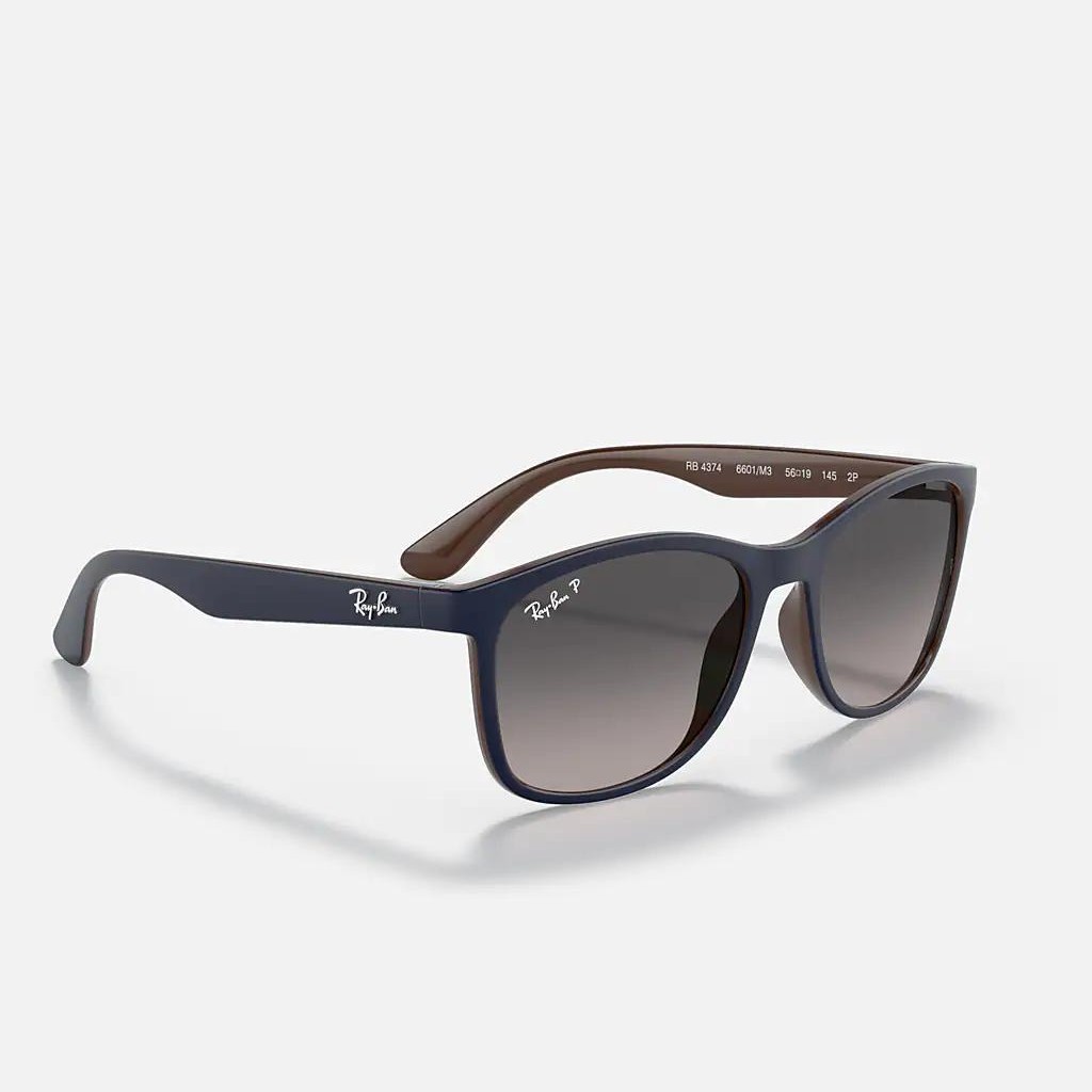 Kính Ray-Ban Rb4374 Polarized Xanh Dương Xám