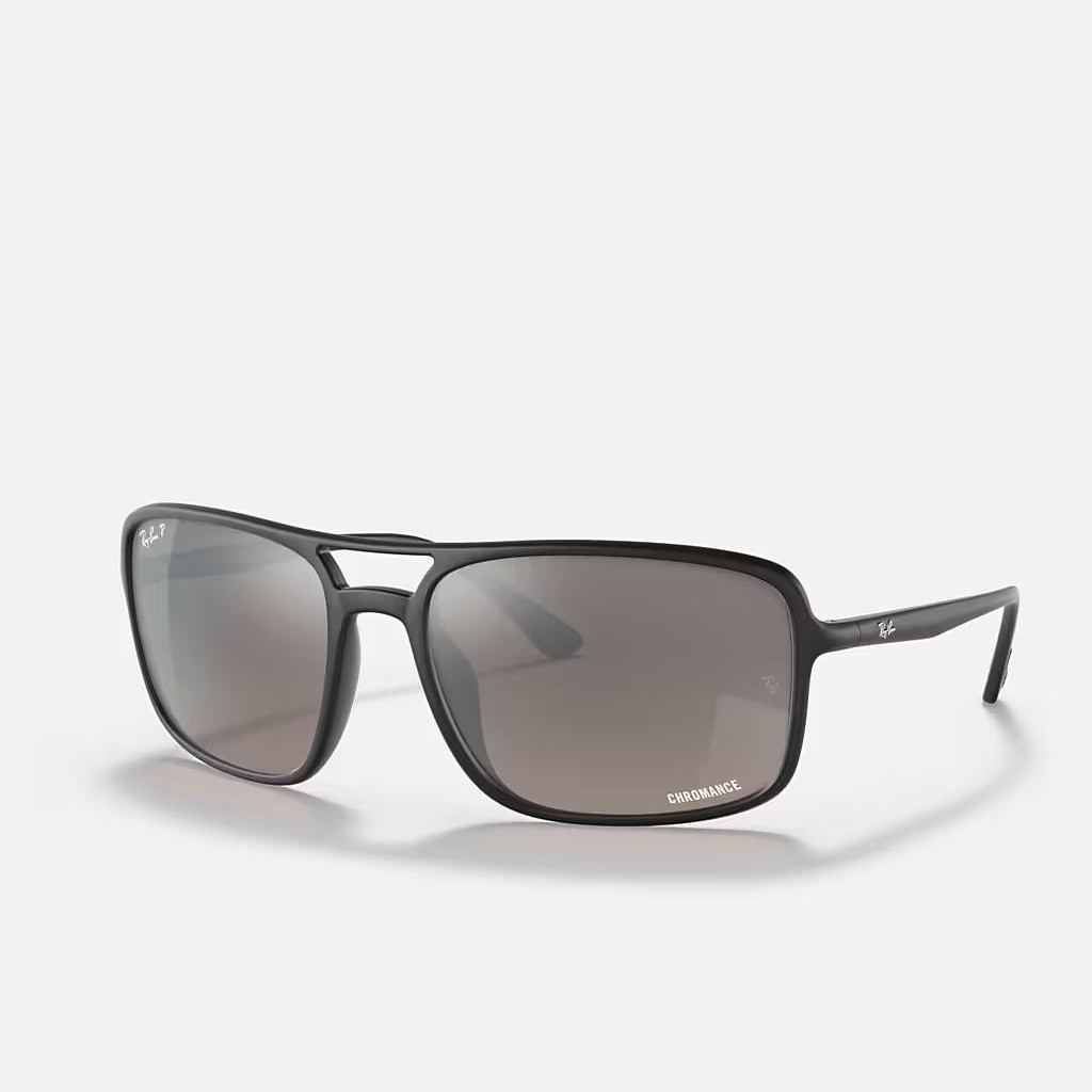 Kính Ray-Ban Rb4375 Chromance Đen Nhám Bạc