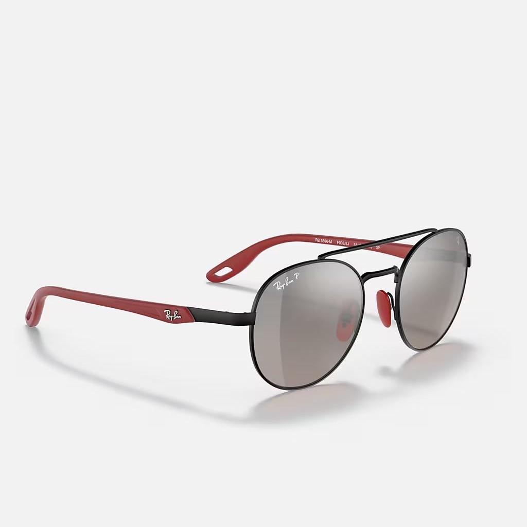 Kính Ray-Ban Rb3696M Scuderia Ferrari Collection Đen Nhám BạC