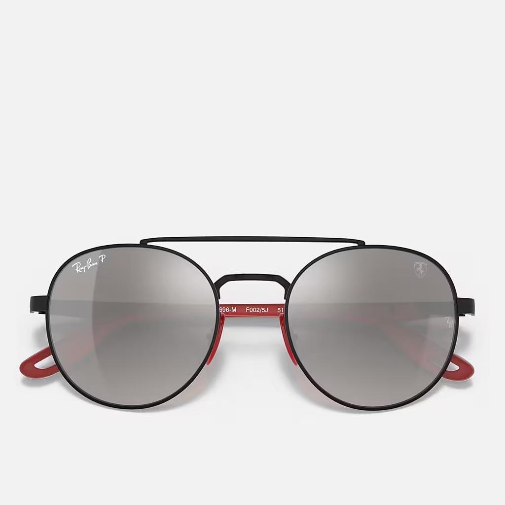 Kính Ray-Ban Rb3696M Scuderia Ferrari Collection Đen Nhám BạC