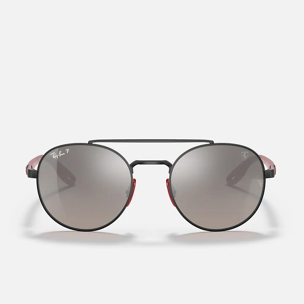 Kính Ray-Ban Rb3696M Scuderia Ferrari Collection Đen Nhám BạC