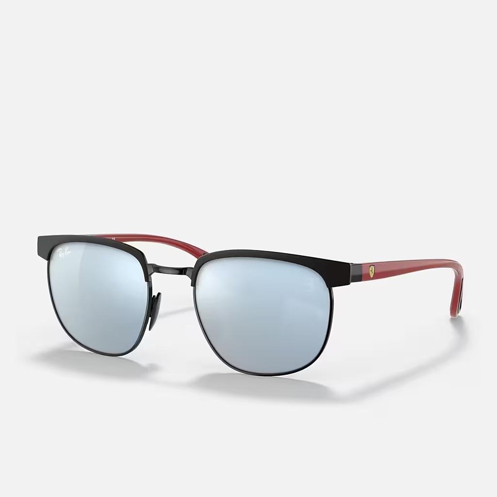 Kính Ray-Ban Rb3698M Scuderia Ferrari Collection Đen Nhám Bạc