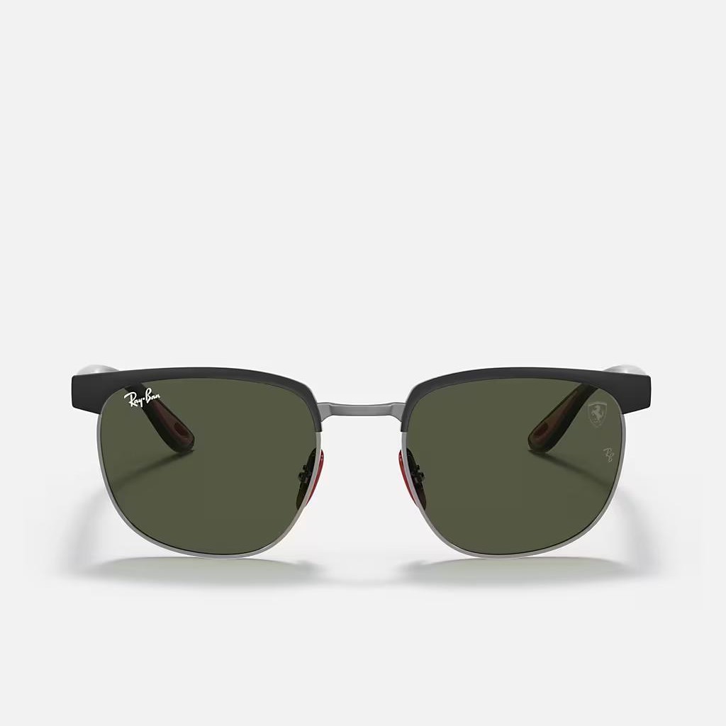 Kính Ray-Ban Rb3698M Scuderia Ferrari Collection Đen Nhám Xanh Lá