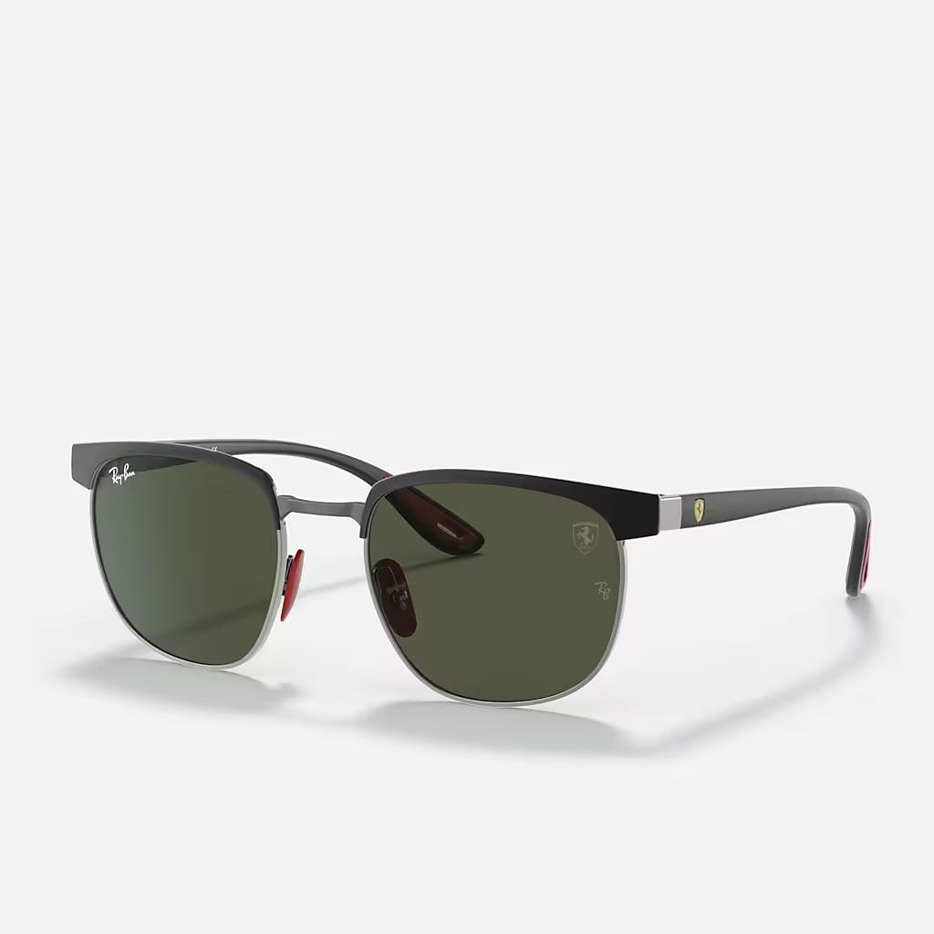 Kính Ray-Ban Rb3698M Scuderia Ferrari Collection Đen Nhám Xanh Lá