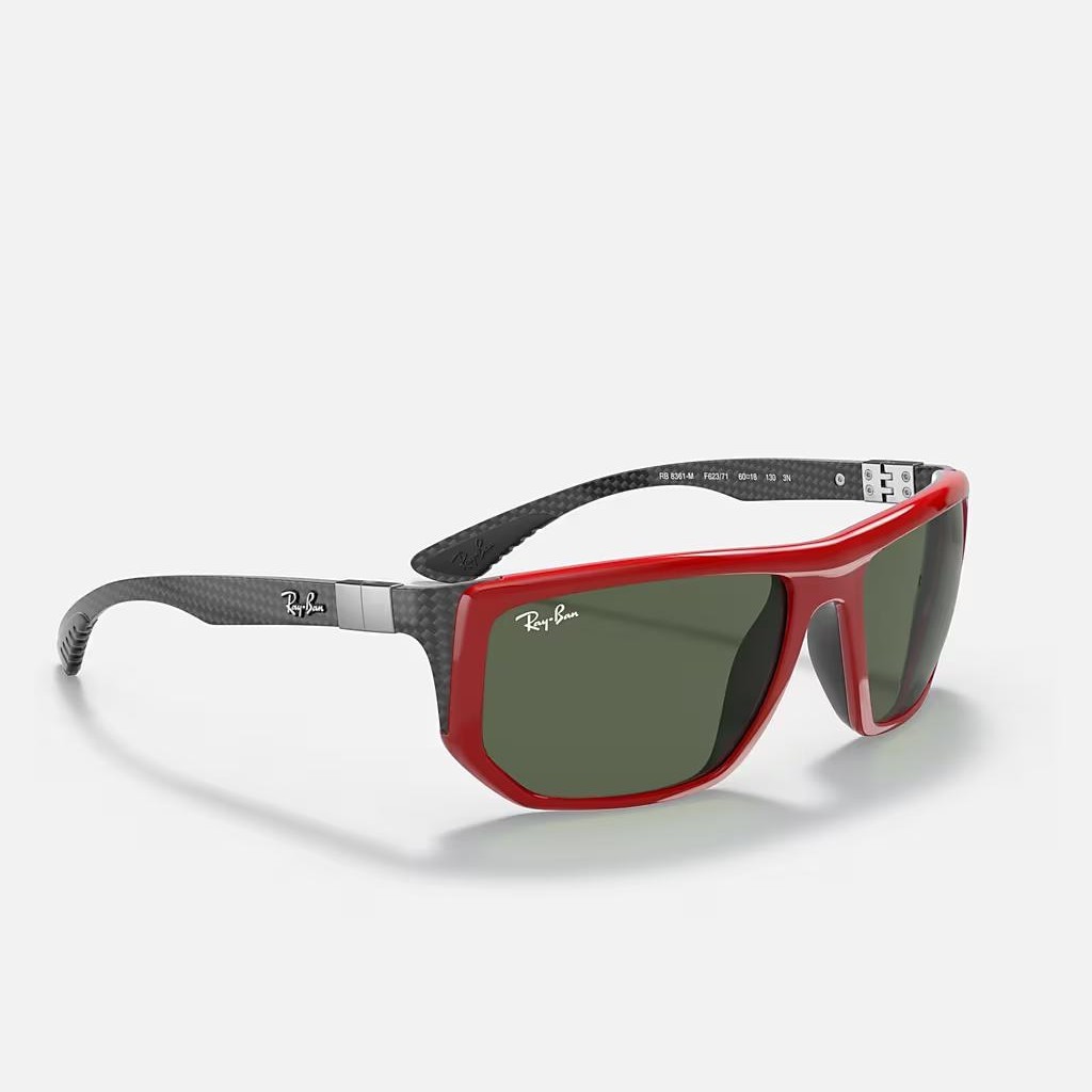 Kính Ray-Ban Rb8361M Scuderia Ferrari Collection Đỏ Xanh Lá Đậm