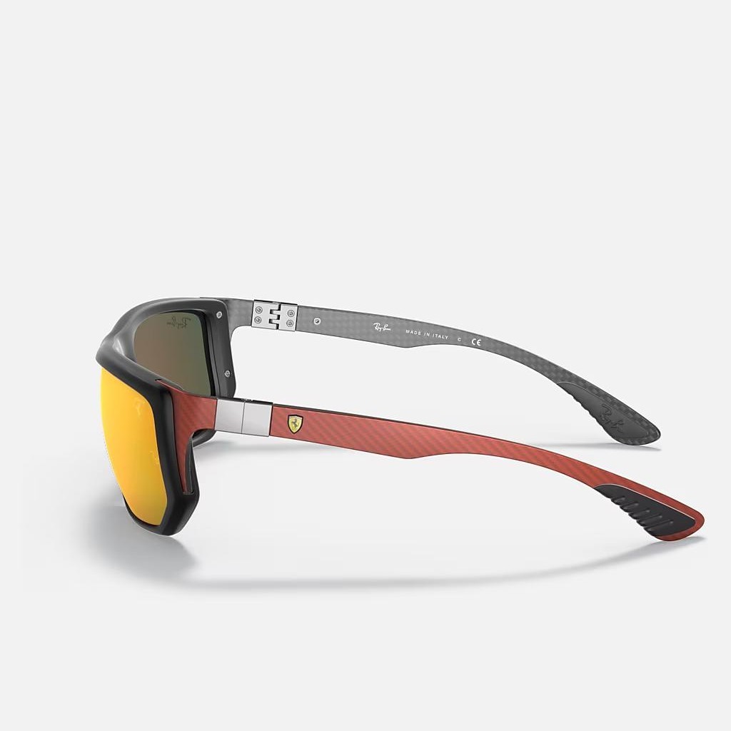 Kính Ray-Ban Rb8361M Scuderia Ferrari Collection Đen Nhám Cam