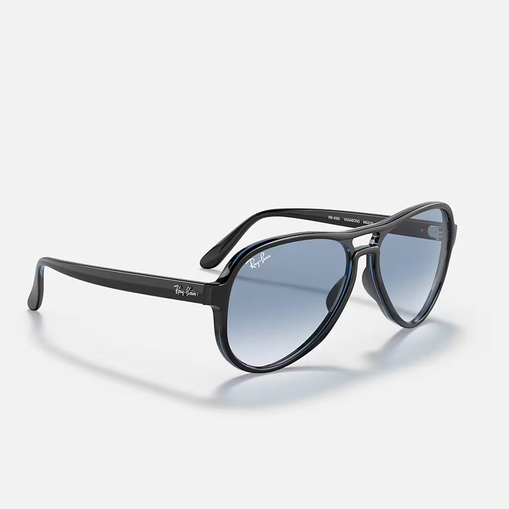 Kính Ray-Ban Vagabond Đen Xanh Dương