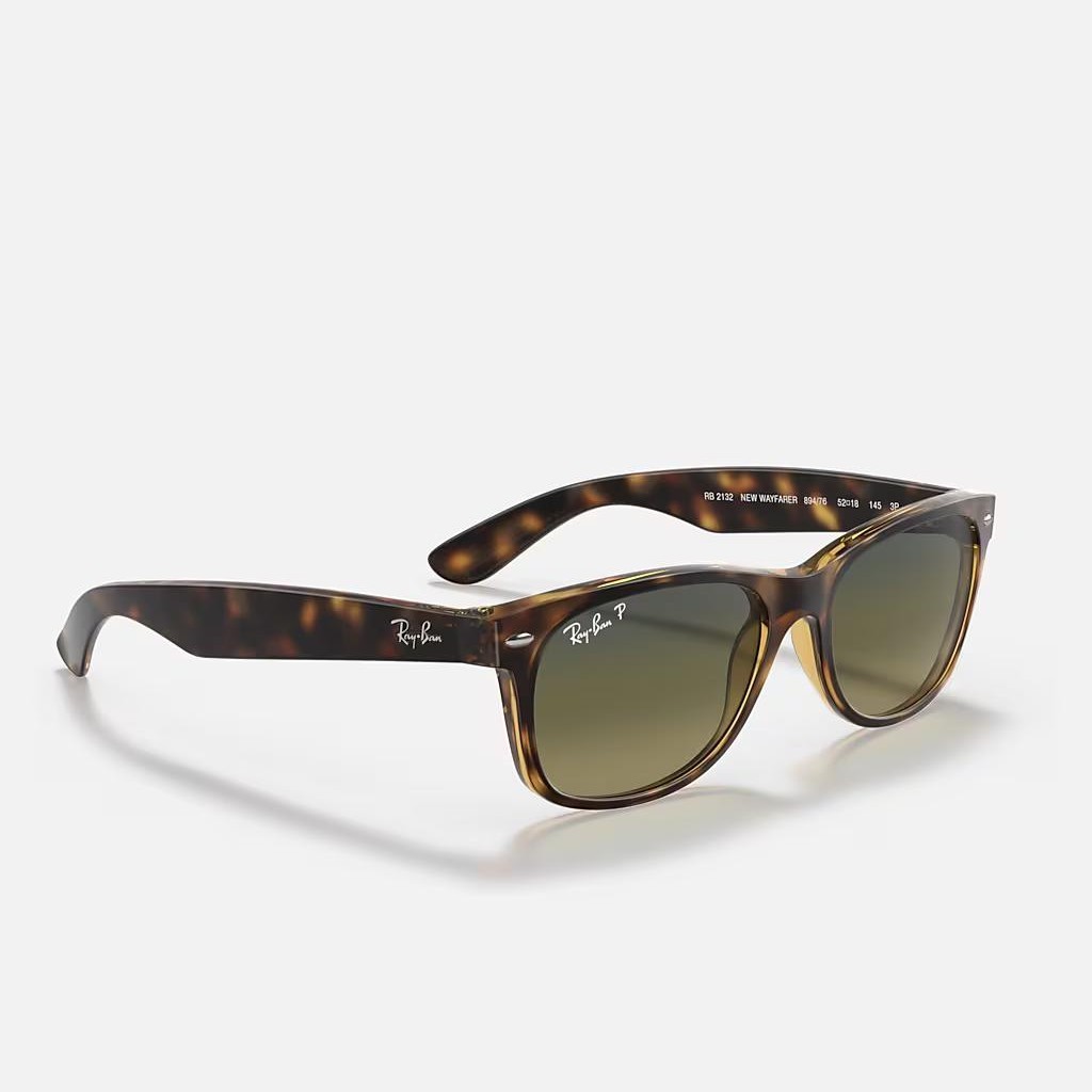 Kính Ray-Ban New Wayfarer Classic Polarized Nâu Nhám Xanh