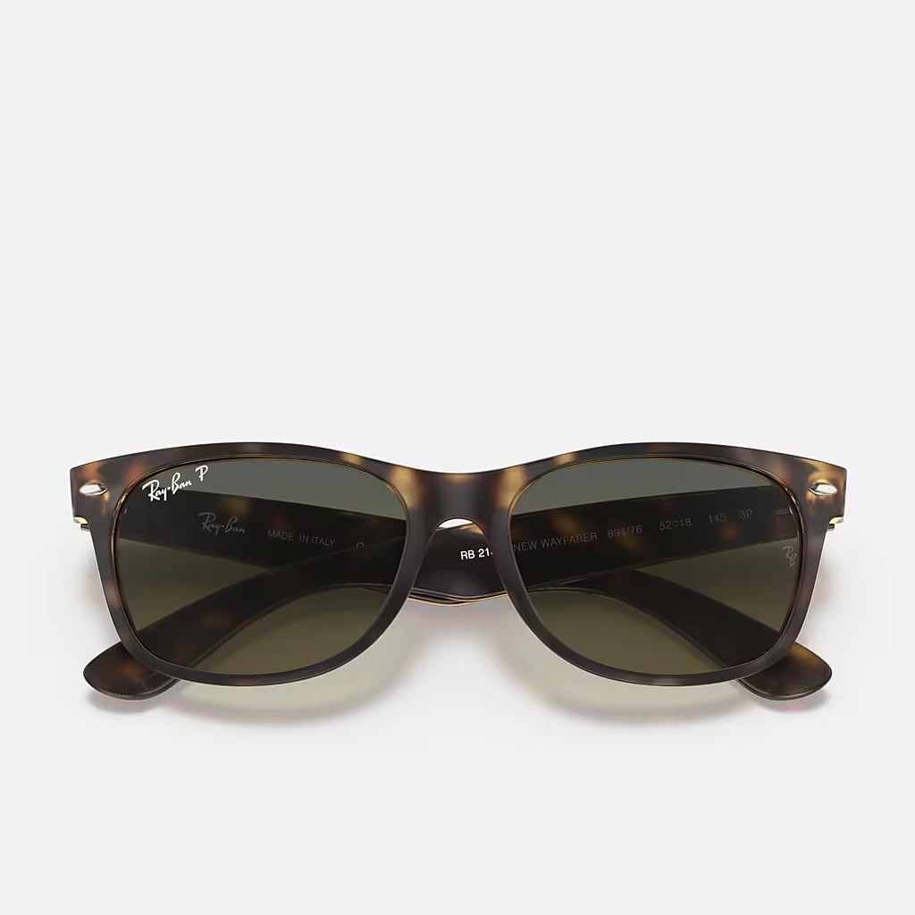 Kính Ray-Ban New Wayfarer Classic Polarized Nâu Nhám Xanh