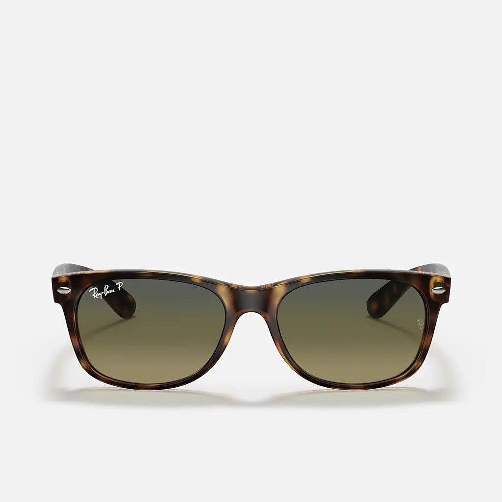 Kính Ray-Ban New Wayfarer Classic Polarized Nâu Nhám Xanh