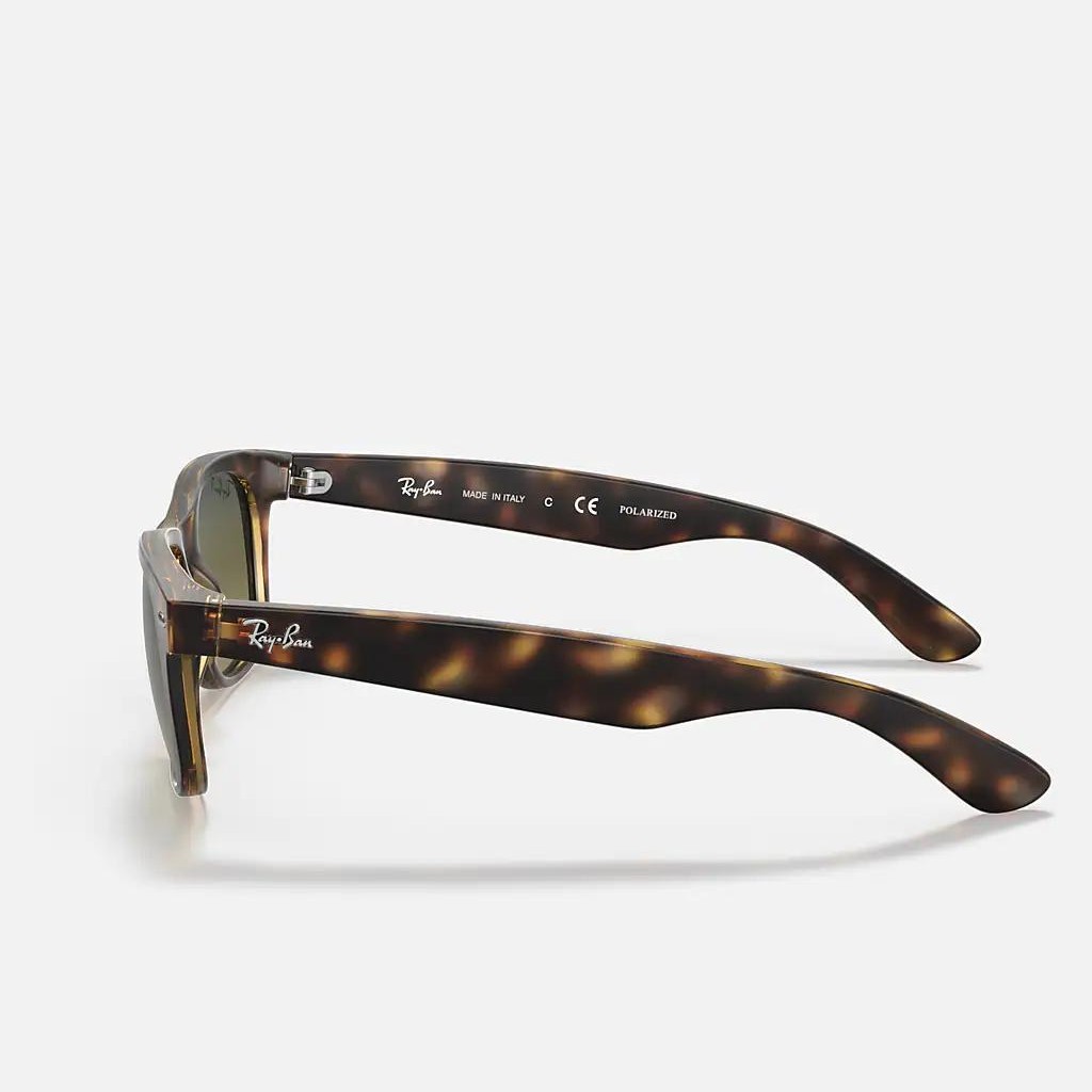 Kính Ray-Ban New Wayfarer Classic Polarized Nâu Nhám Xanh