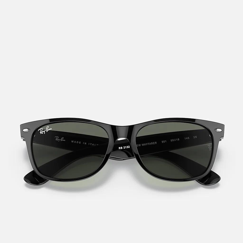 Kính Ray-Ban New Wayfarer Classic Đen Xanh Lá