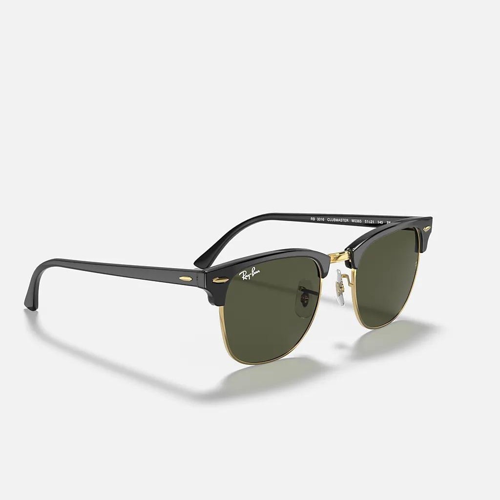 Kính Ray-Ban Clubmaster Classic Đen Vàng Xanh Lá