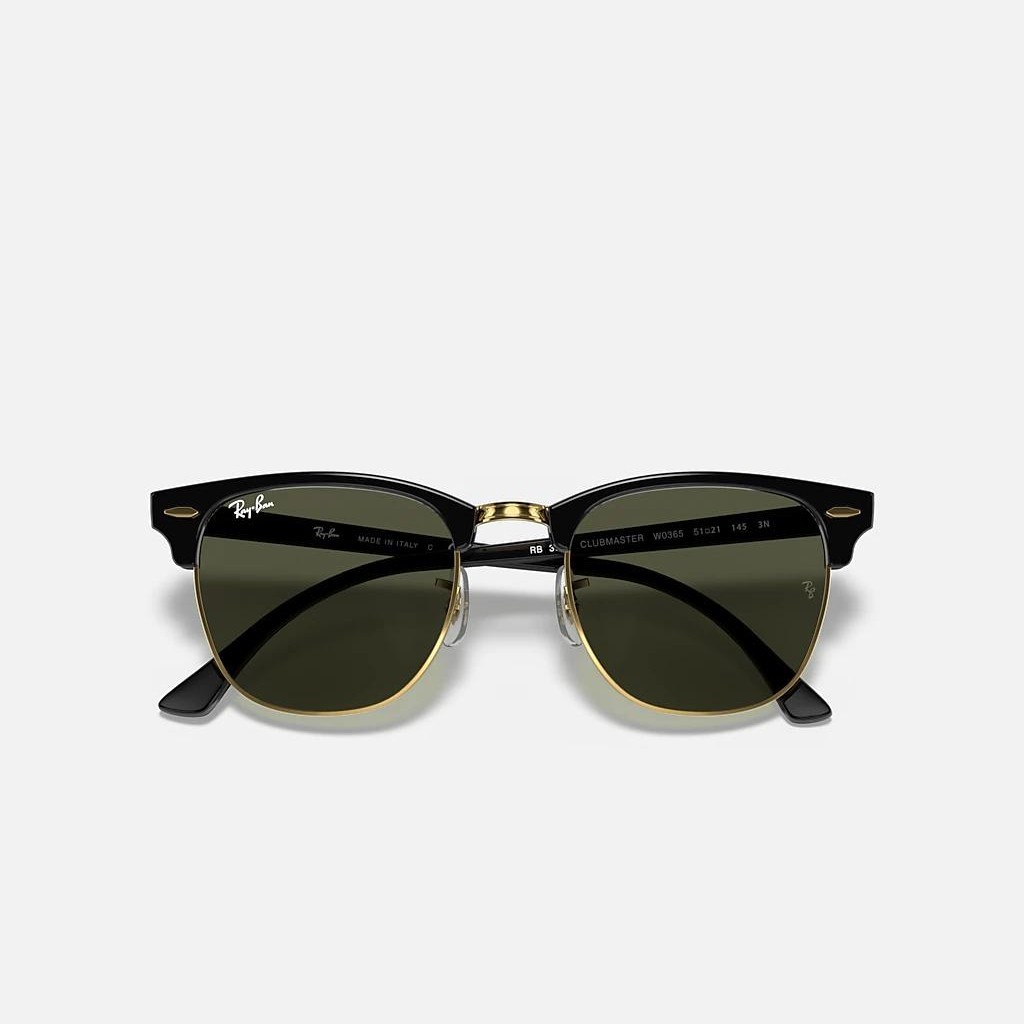 Kính Ray-Ban Clubmaster Classic Đen Vàng Xanh Lá