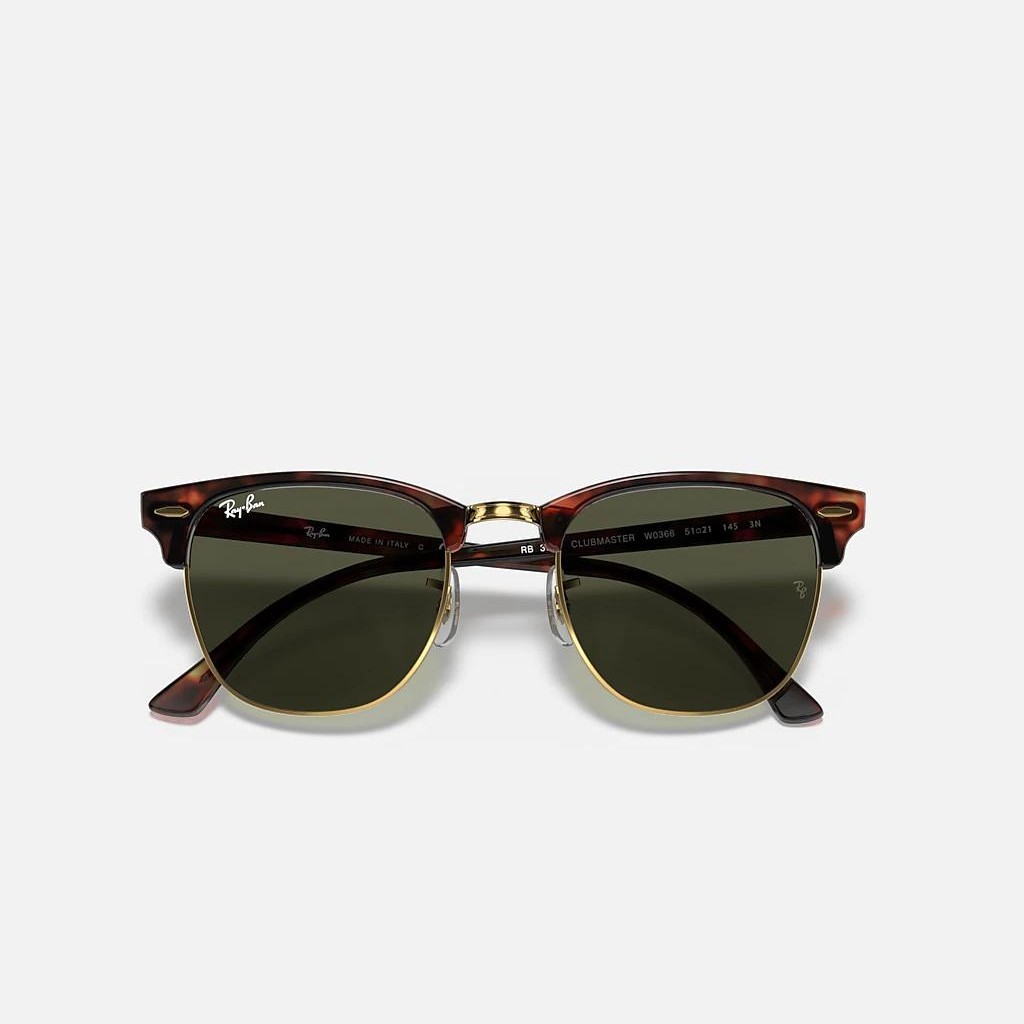 Kính Ray-Ban Clubmaster Classic Vàng Nâu Xanh Lá