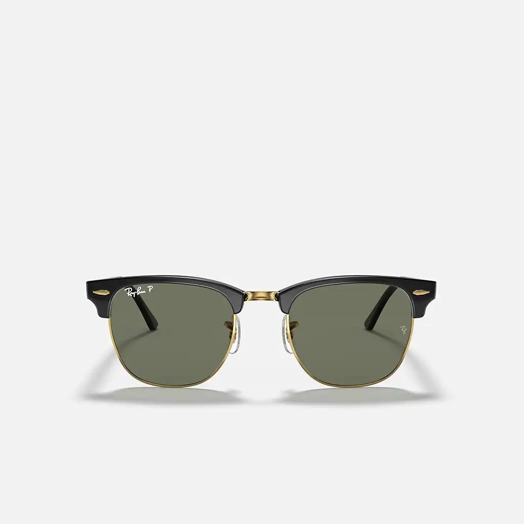 Kính Ray-Ban Clubmaster Classic Polarized Đen Vàng Xanh Lá