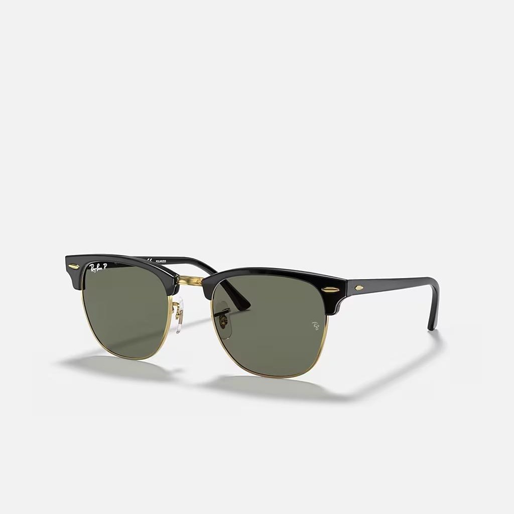 Kính Ray-Ban Clubmaster Classic Polarized Đen Vàng Xanh Lá