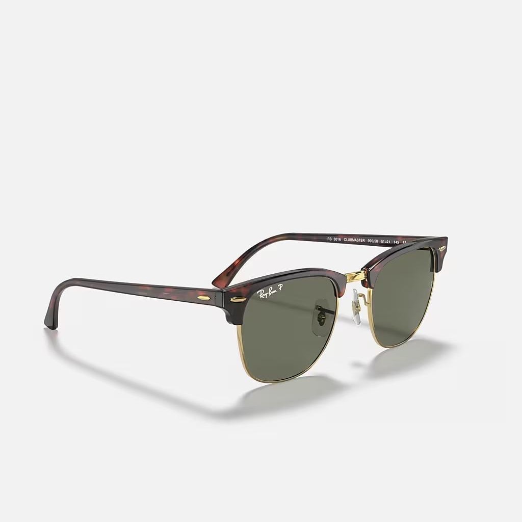 Kính Ray-Ban Clubmaster Classic Polarized Vàng Nâu Xanh Lá