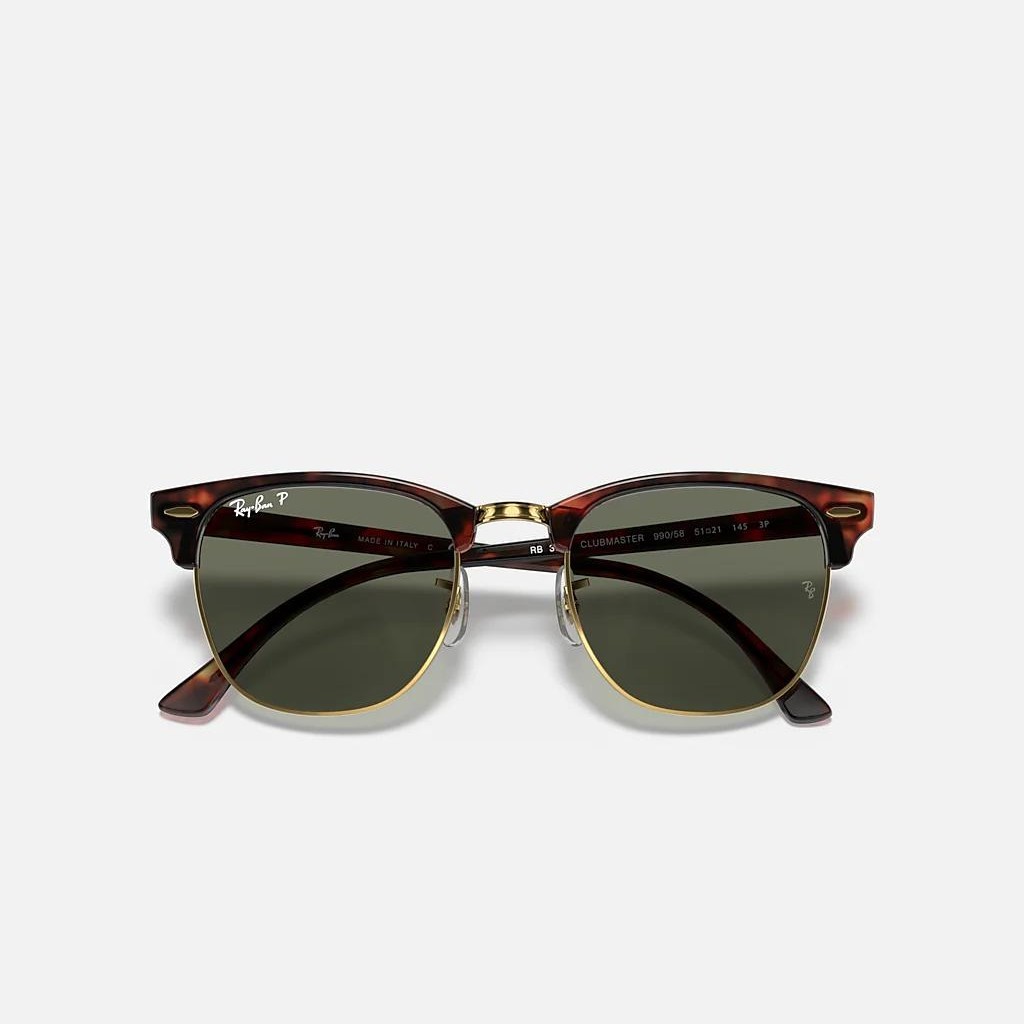 Kính Ray-Ban Clubmaster Classic Polarized Vàng Nâu Xanh Lá