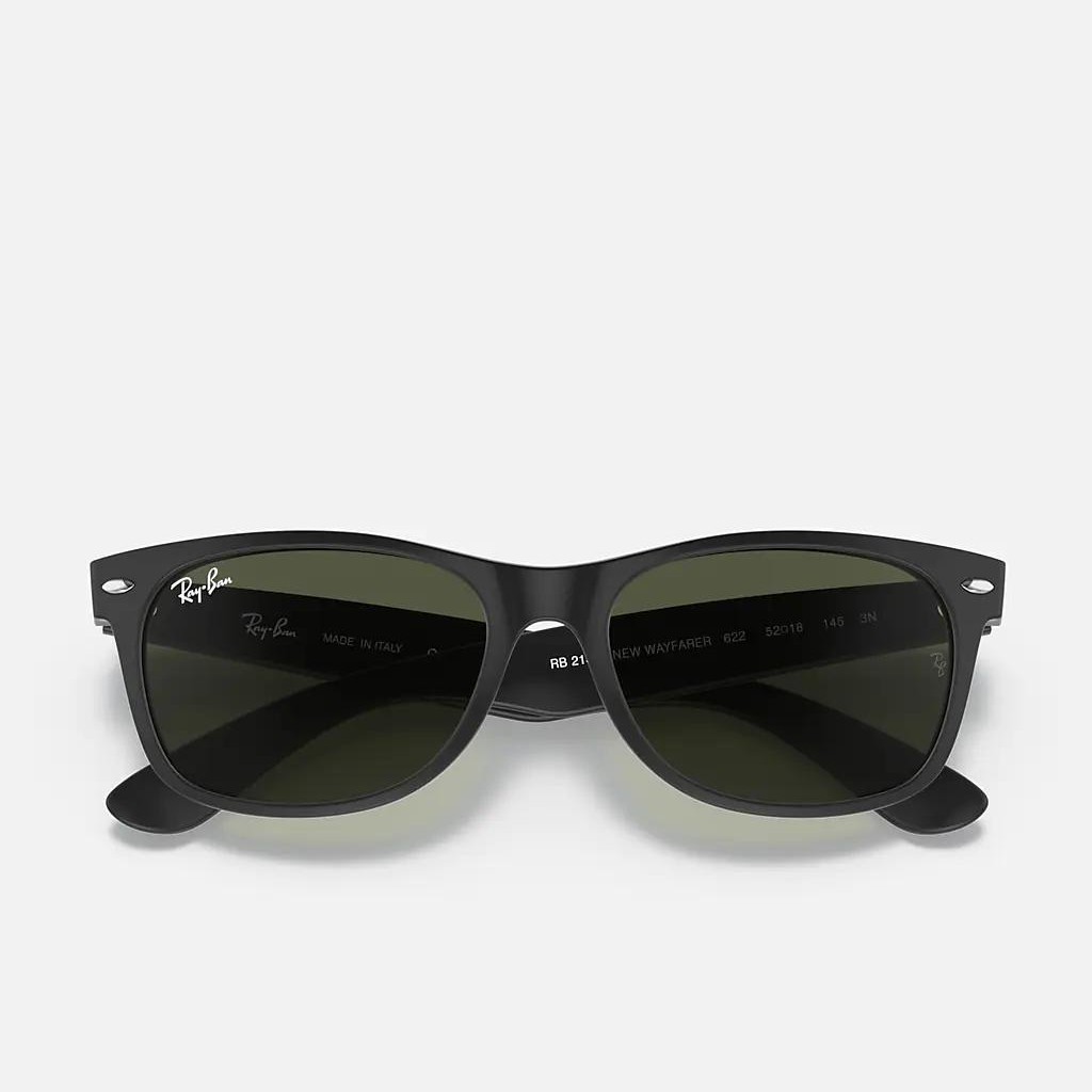 Kính Ray-Ban New Wayfarer Classic Đen Nhám Xanh Lá