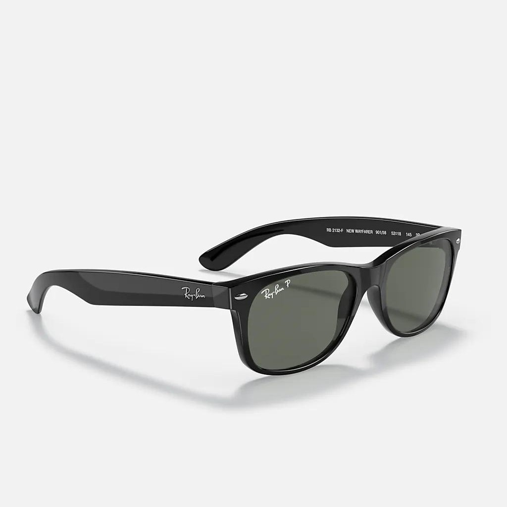 Kính Ray-Ban New Wayfarer Classic Polarized Đen Xanh Lá