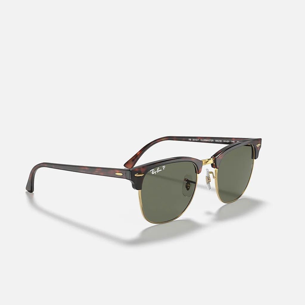 Kính Ray-Ban Clubmaster Classic Polarized Đỏ Nâu Xanh Lá