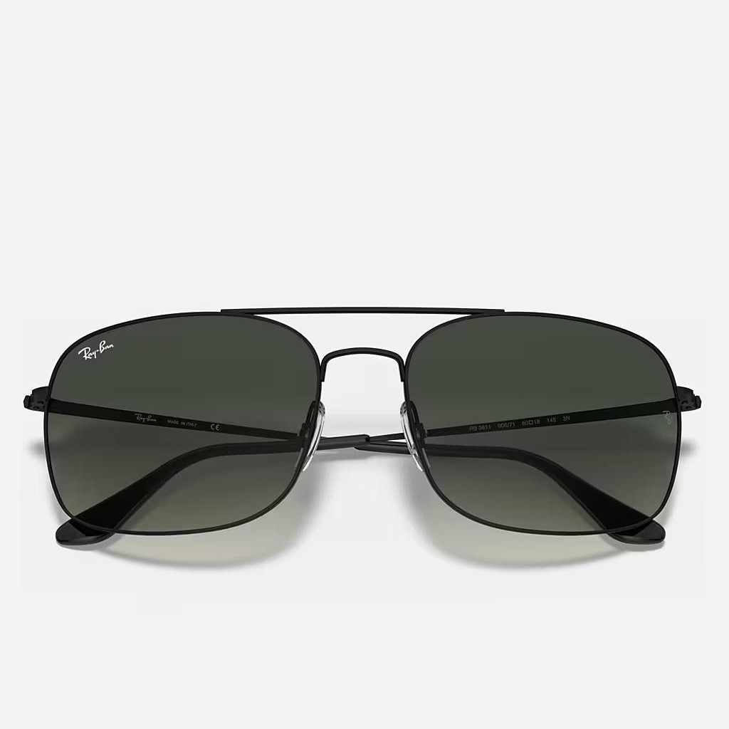 Kính Ray-Ban Rb3611 Đen Nhám Xám