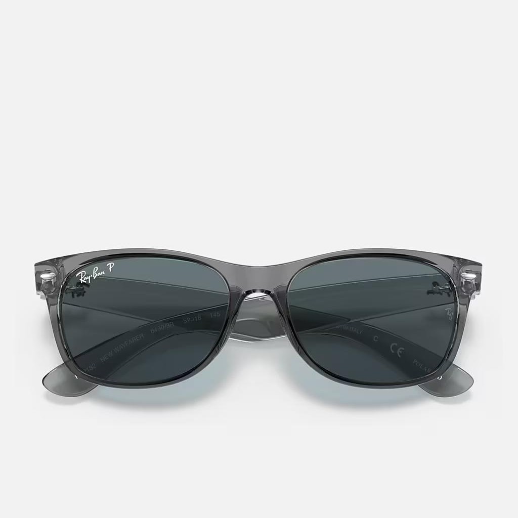 Kính Ray-Ban New Wayfarer Classic Polarized Xám Trong Xanh Dương