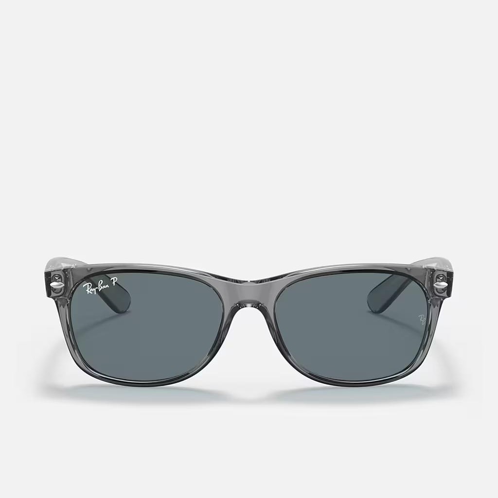 Kính Ray-Ban New Wayfarer Classic Polarized Xám Trong Xanh Dương