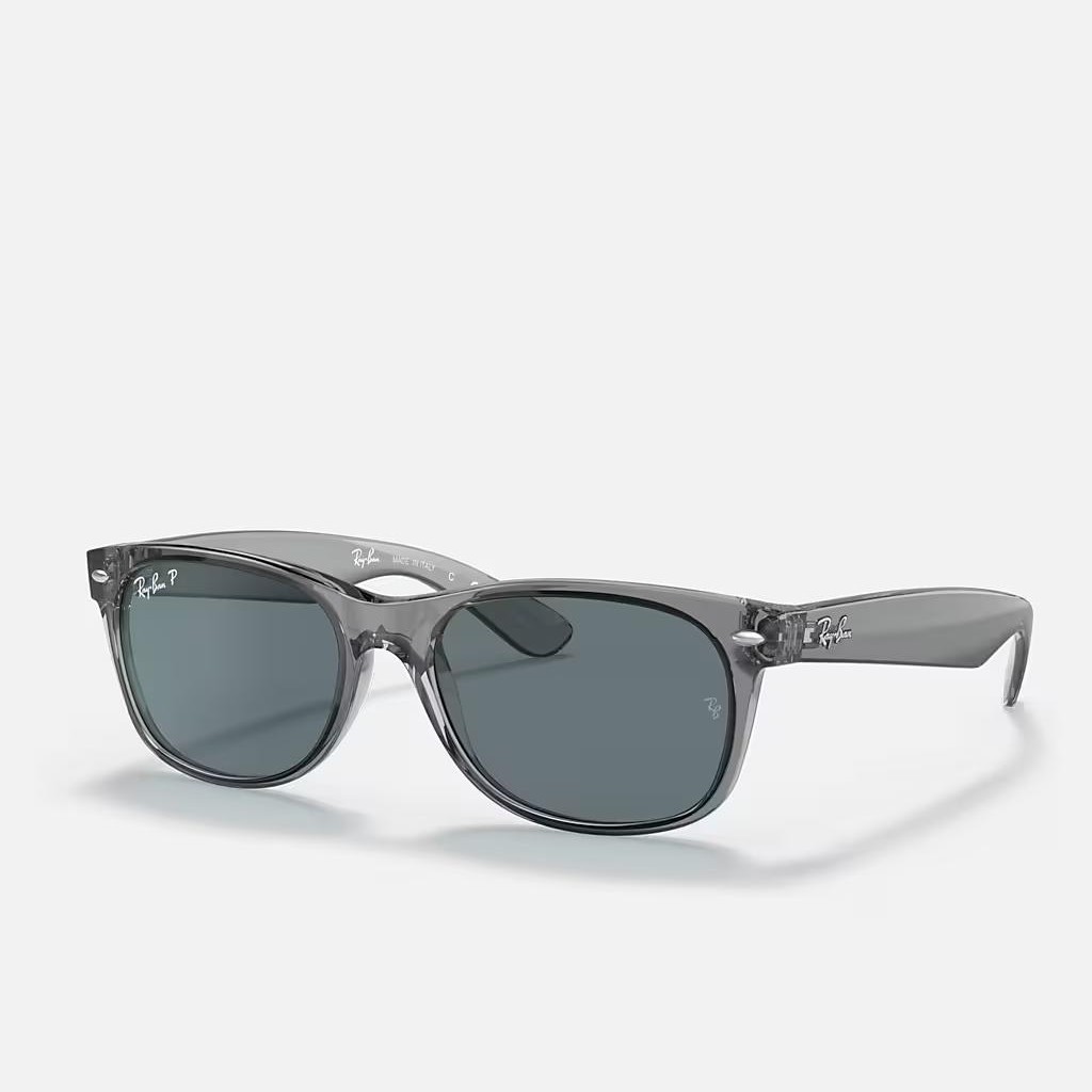 Kính Ray-Ban New Wayfarer Classic Polarized Xám Trong Xanh Dương