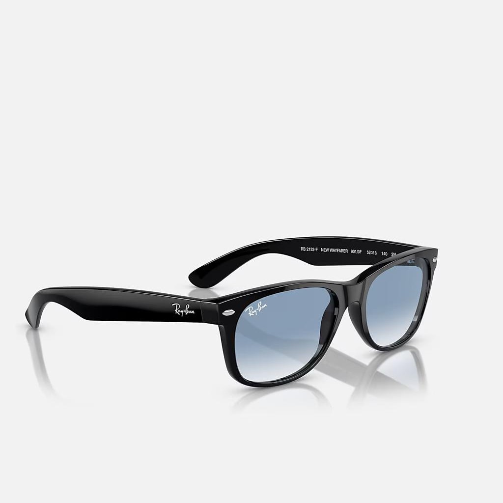 Kính Ray-Ban New Wayfarer Classic Đen Xanh Dương Sáng