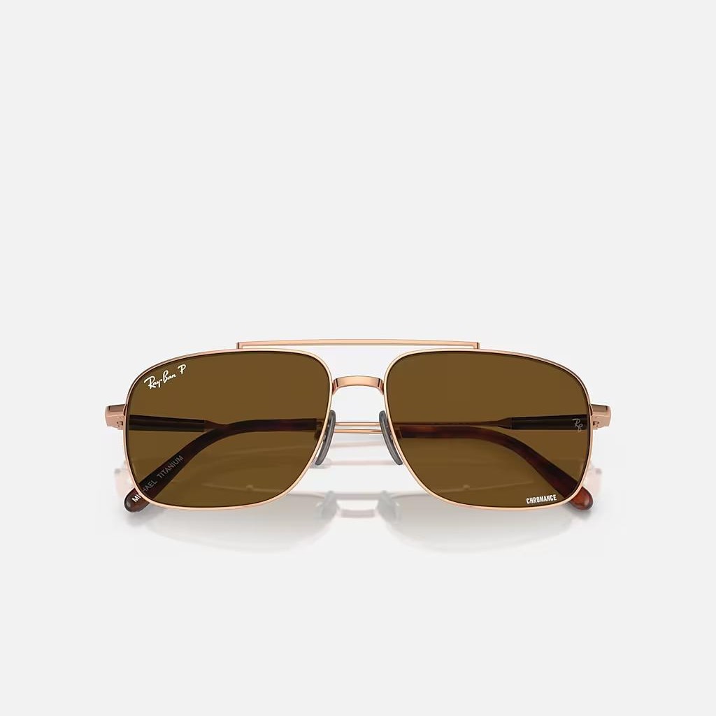 Kính Ray-Ban Michael Titanium Polarized Nâu Sáng