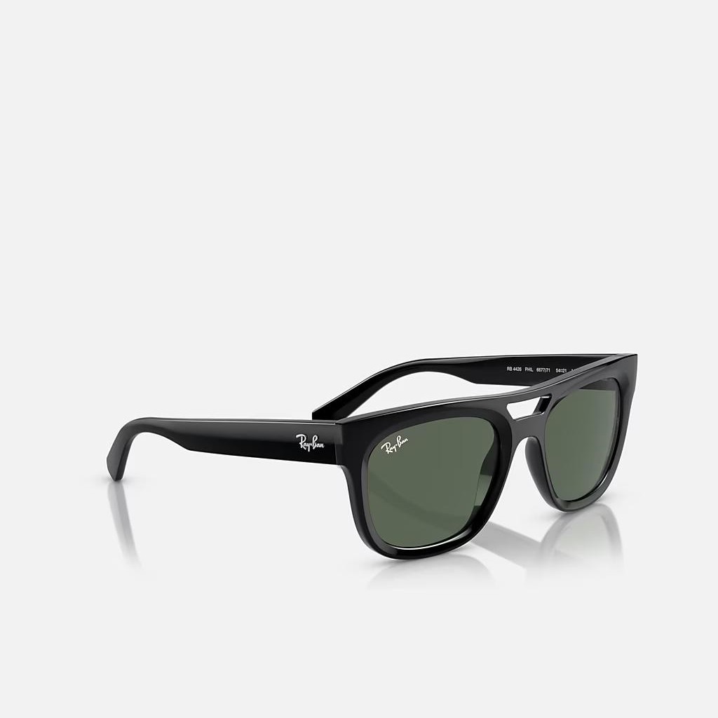 Kính Ray-Ban Phil Bio-Based Đen Xanh Lá