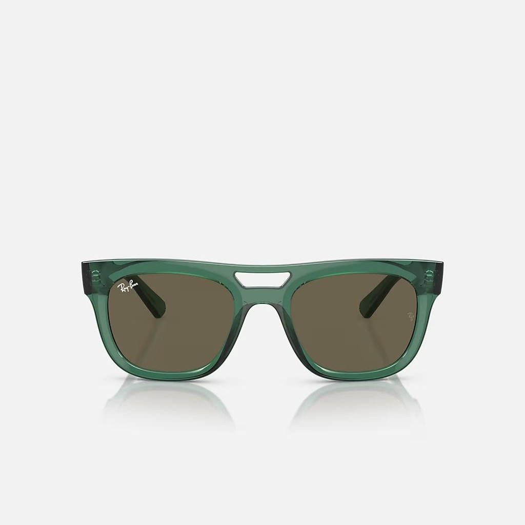 Kính Ray-Ban Phil Bio-Based Xanh Lá Trong Nâu