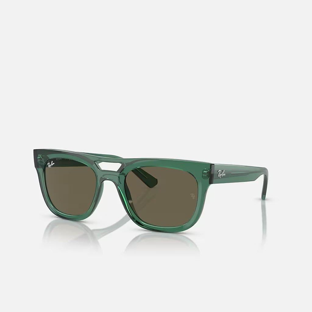 Kính Ray-Ban Phil Bio-Based Xanh Lá Trong Nâu