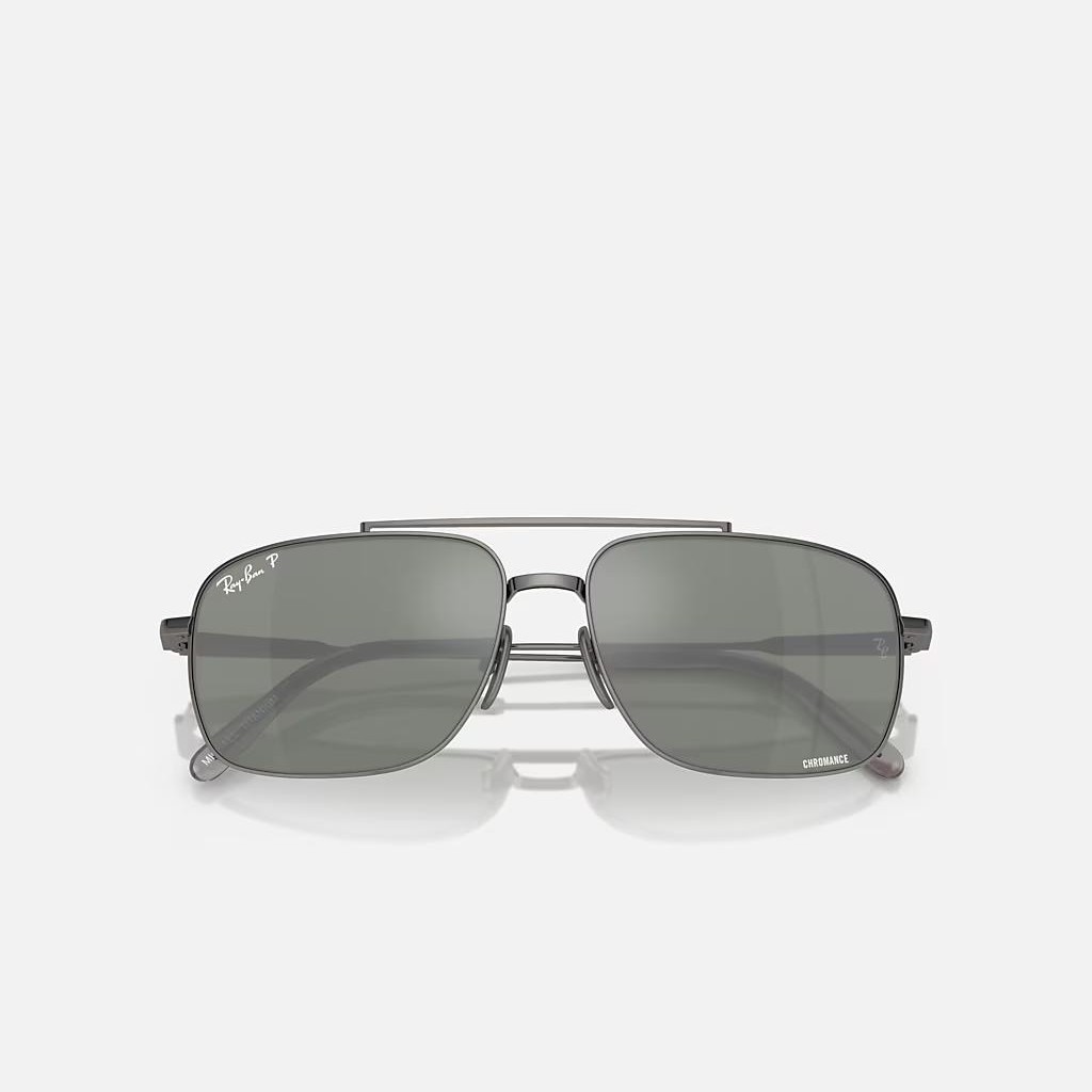 Kính Ray-Ban Michael Titanium Polarized Xám Bạc