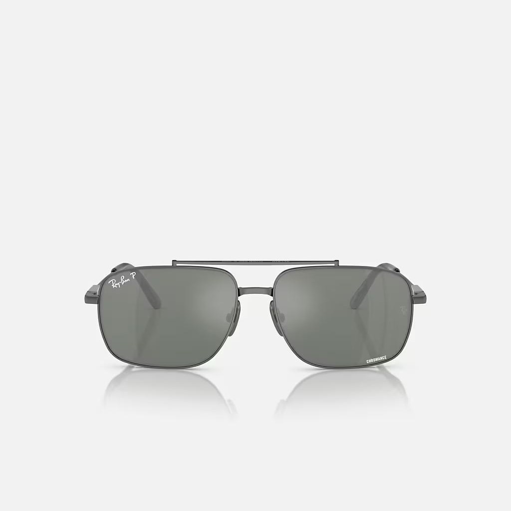 Kính Ray-Ban Michael Titanium Polarized Xám Bạc