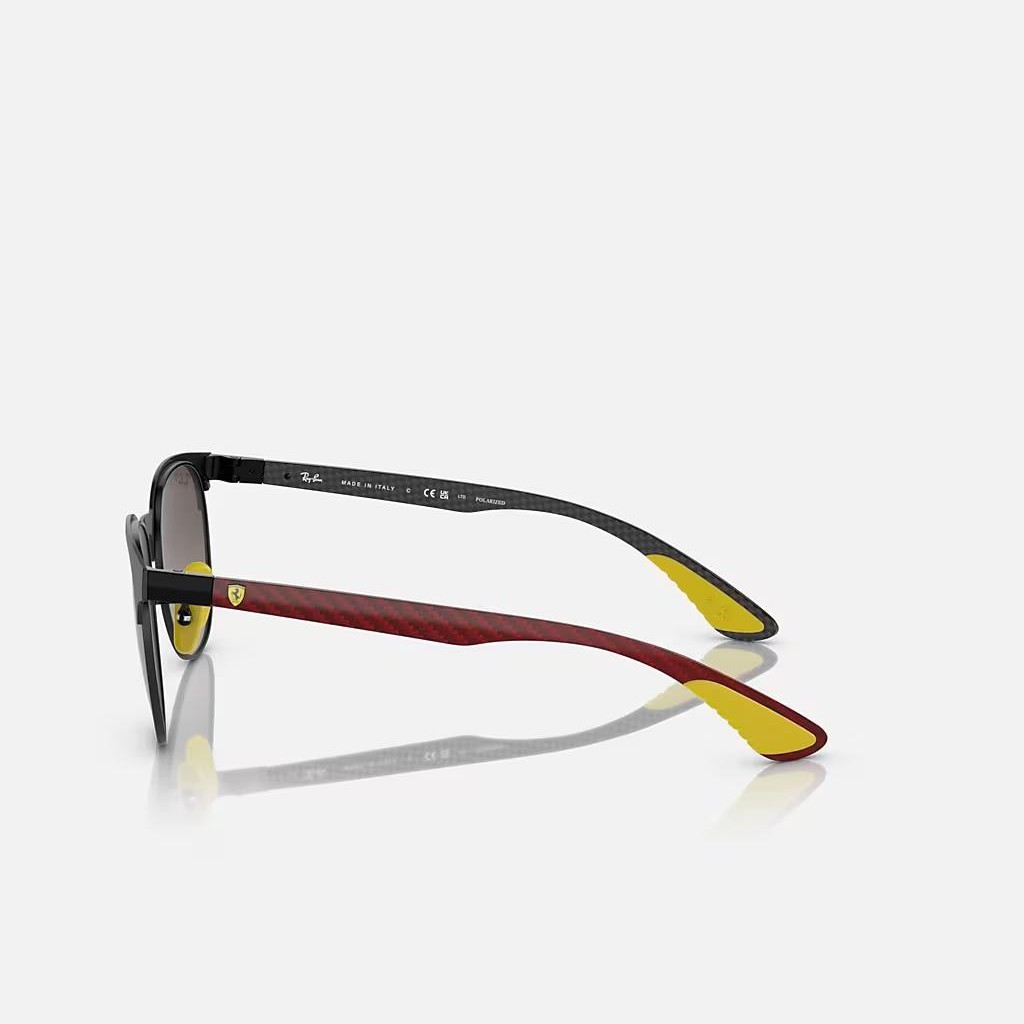 Kính Ray-Ban Scuderia Ferrari Monza Ltd | Rb8327M Đen Nhám Bạc