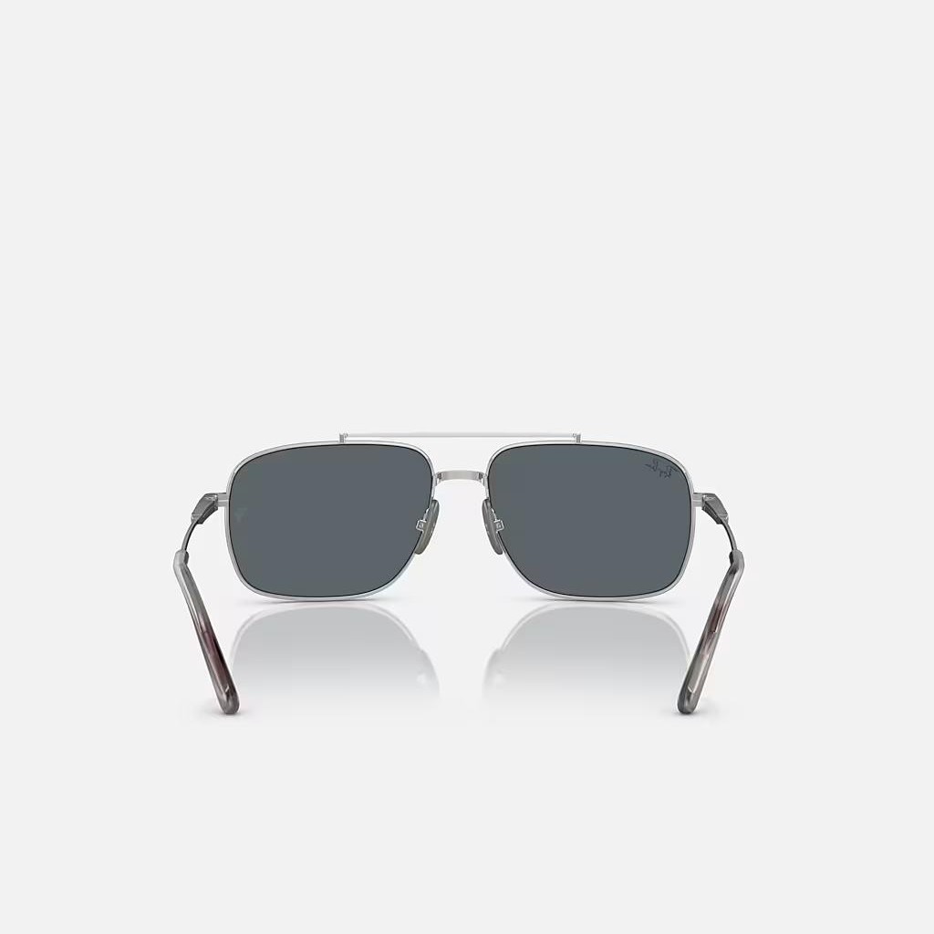 Kính Ray-Ban Michael Titanium Bạc Xanh Dương