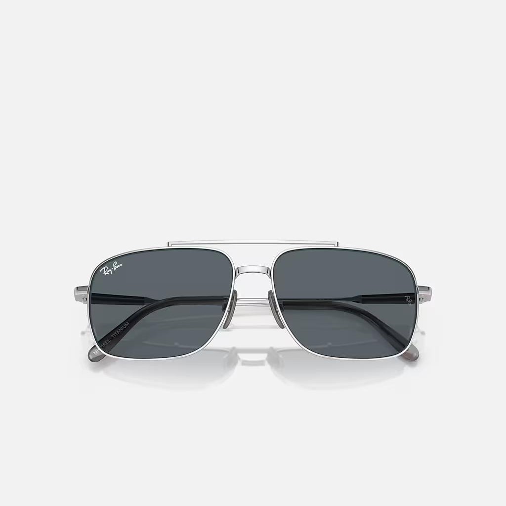 Kính Ray-Ban Michael Titanium Bạc Xanh Dương