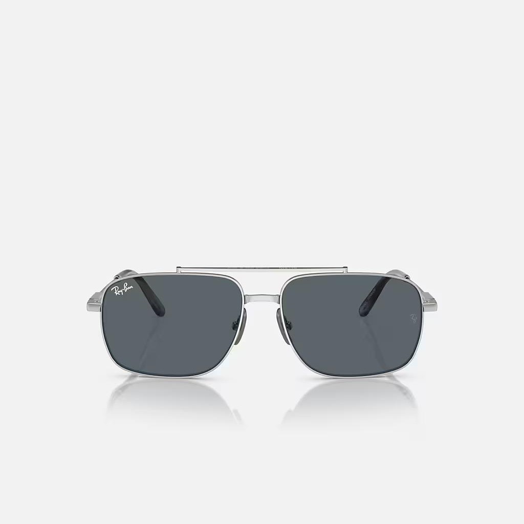 Kính Ray-Ban Michael Titanium Bạc Xanh Dương