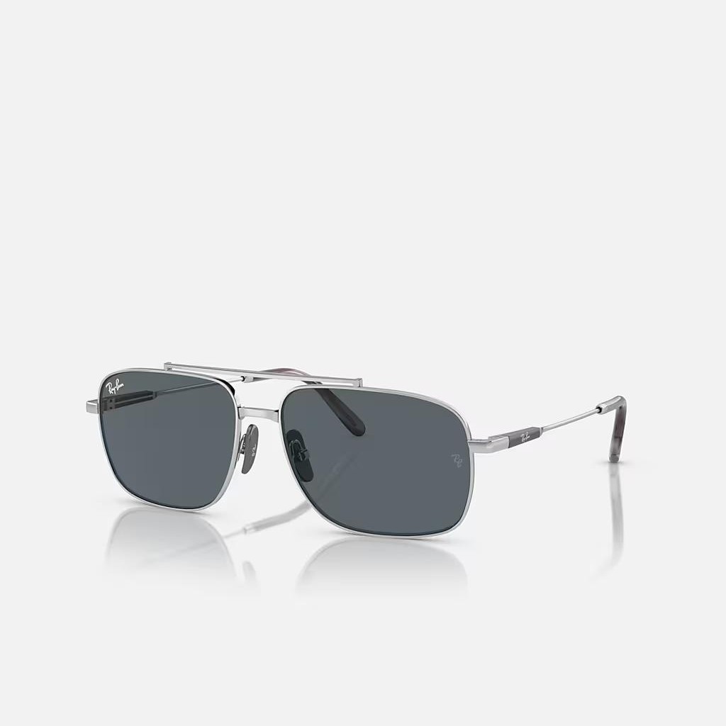 Kính Ray-Ban Michael Titanium Bạc Xanh Dương