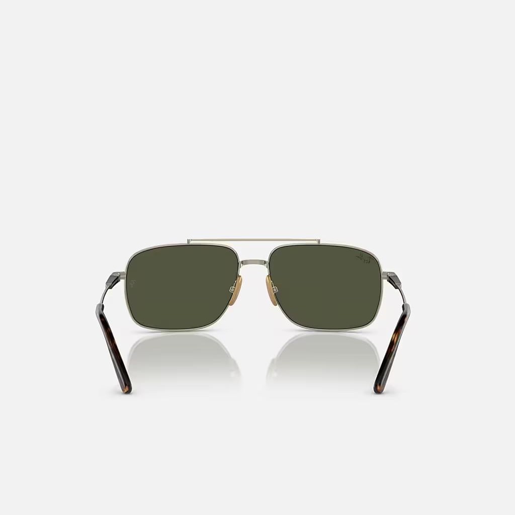 Kính Ray-Ban Michael Titanium Vàng Xanh Lá